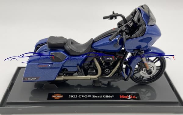 HARLEY-DAVIDSON 2022 CVO Road Glide 1:18 Maisto blå