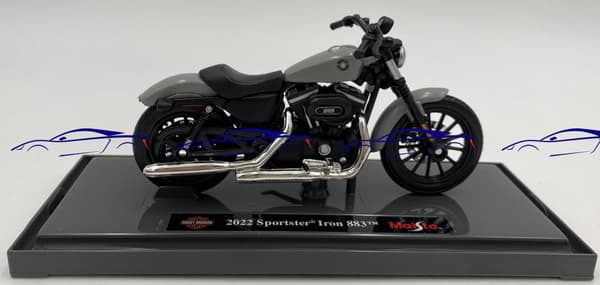 HARLEY-DAVIDSON Sportster Iron 883 2022 1:18 Maisto Grå
