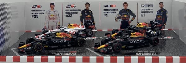 Red Bull F1 KUN Verstappen 2021-2023 RB19 RB18 RB16B BBurago 1:43
