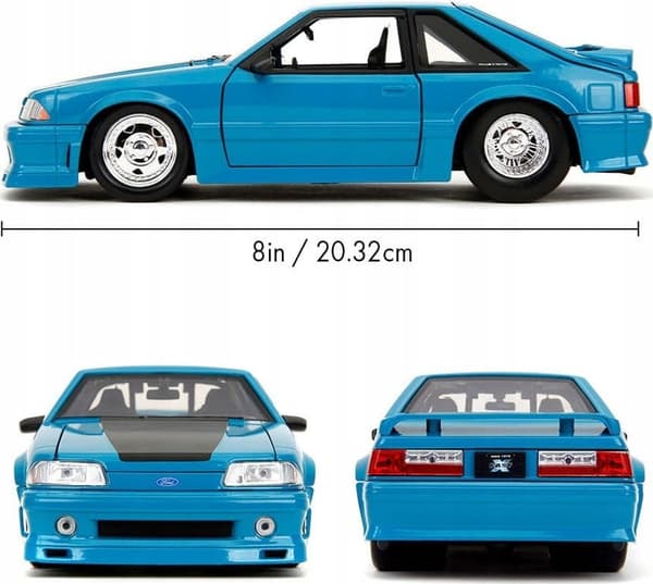 Mustang GT 1989 Fox Body Fast & Furious 9 Fast X Jacob Toretto JADA 1:24