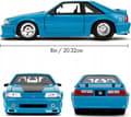 Miniatyrbillede 11 af 11: Mustang GT 1989 Fox Body Fast & Furious 9 Fast X Jacob Toretto JADA 1:24