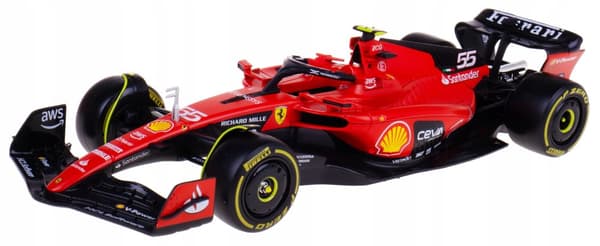 F1 FERRARI SF-23 #55 bil med fører Bburago 1:24 26809