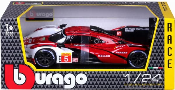 PORSCHE 963 #5 Penske Motorsport FIA WEC 24 Hours of Le Mans 1:24 BBurago 28022