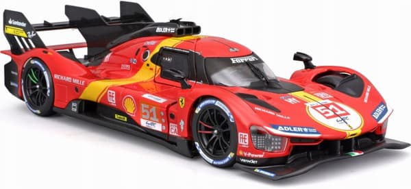 Ferrari 499P LMH FIA 24h Le Mans Hyperbil 2023 #51 Bburago 26309 modell 1:24