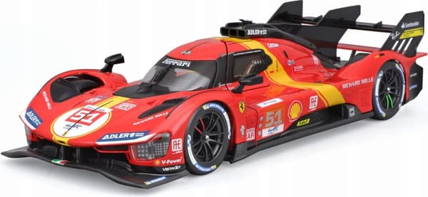 Ferrari 499P LMH FIA 24h Le Mans Hyperbil 2023 #51 Bburago 26309 modell 1:24