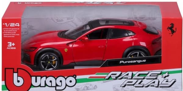 FERRARI Purosangue rød SUV Bburago 26030 model 1:25