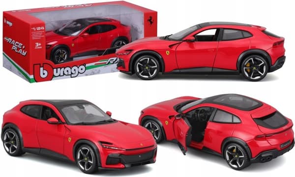 FERRARI Purosangue rød SUV Bburago 26030 model 1:25