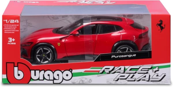 FERRARI Purosangue rød SUV Bburago 26030 model 1:25