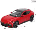 Miniatyrbillede 10 af 10: FERRARI Purosangue rød SUV Bburago 26030 model 1:25