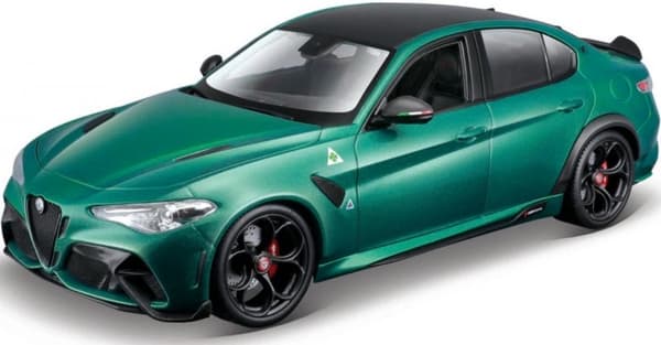Alfa Romeo Giulia GTA Quadrifoglio grøn 1:18 model BBurago 11048