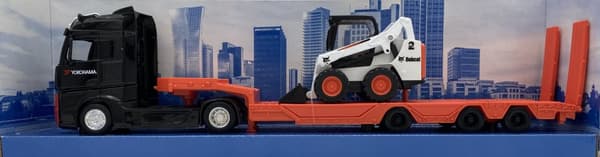 Mercedes Benz Actros Gigaspace lastbillæsser Bobcat Bburago 1:43 32313