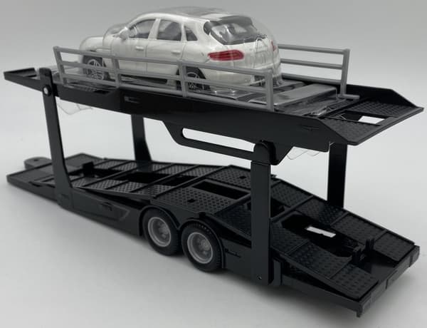 Scania 770 S bärgningsbil Lora Porsche Macan Bburago 1:43