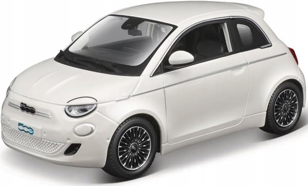 Fiat 500e 2023 hvid 1:24 metalmodel Bburago 21110