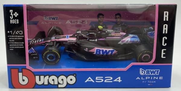 F1-bil Alpine A524 BWT Bburago #10 Pierre Gasly BBurago 1:43