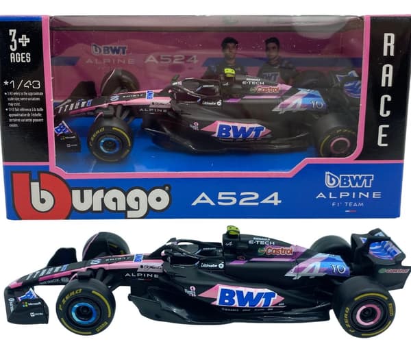 F1-bil Alpine A524 BWT Bburago #10 Pierre Gasly BBurago 1:43