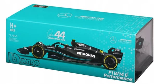 F1-bil Mercedes AMG W14 E 2023 #44 Lewis Hamilton 1:24