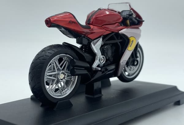 MV AGUSTA Superveloce Ago motorcykel 1:18 Welly 12862 metall