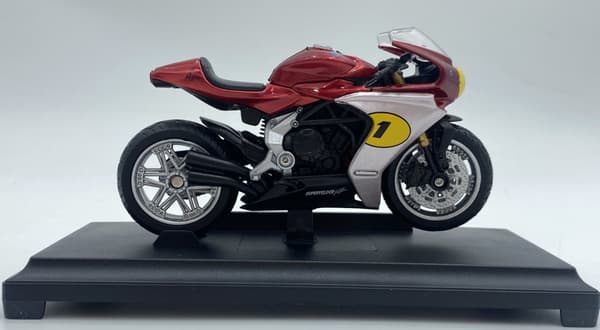 MV AGUSTA Superveloce Ago motorcykel 1:18 Welly 12862 metall