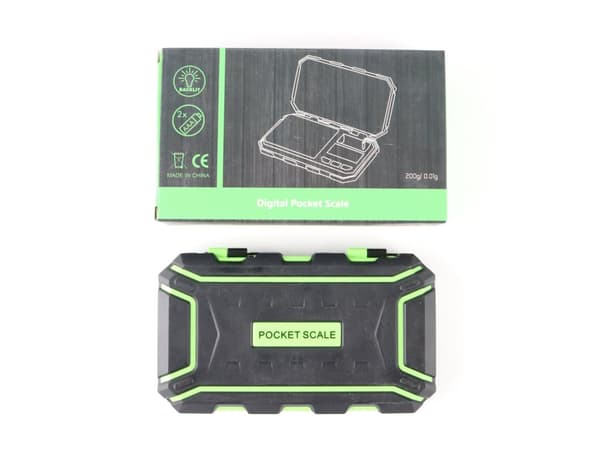 Digital våg 0,01g - 200g  stötsäker pocketscale digitalvåg inkl. batterier