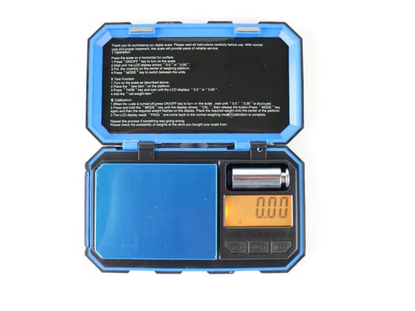 Digital våg 0,01g - 200g  stötsäker pocketscale digitalvåg inkl. batterier blå