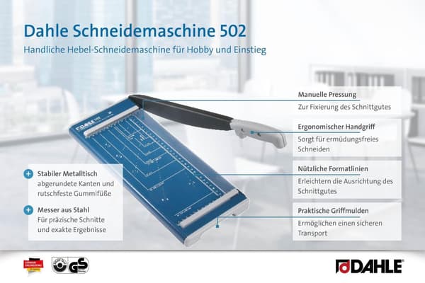 Skärmaskin DAHLE 502 A4
