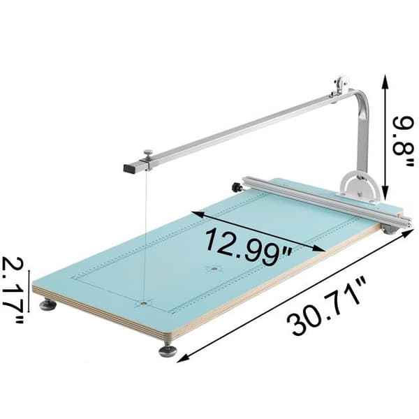 78 x 33 x 5,5 cm skum skärmaskin med rund skärform och exakt skala, 50-300°C justerbar, snabb uppvärmning, dubbelhålsdesign, hög flexibilitet