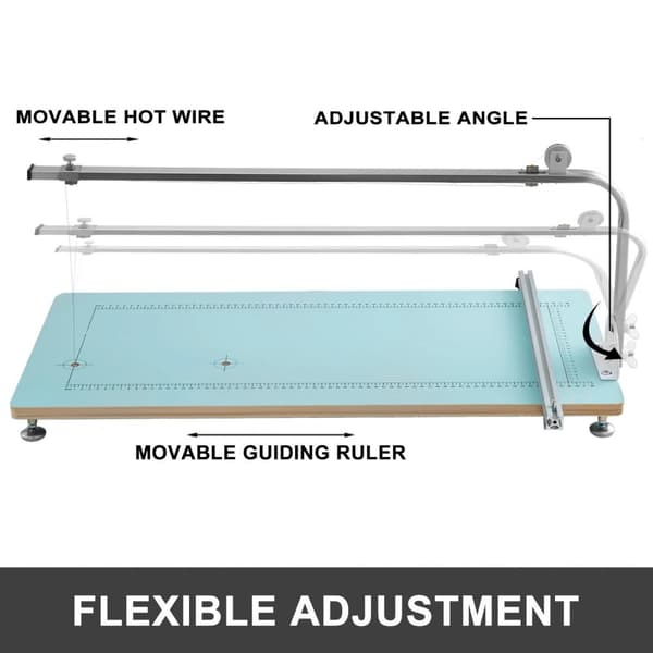 78 x 33 x 5,5 cm skum skärmaskin med rund skärform och exakt skala, 50-300°C justerbar, snabb uppvärmning, dubbelhålsdesign, hög flexibilitet