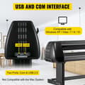 Miniatyrbild 3 av 11: 28 tum vinyl skärplotter, digital LCD-display, USB och COM-gränssnitt, högprecisionsdrift, stor skärbredd, justerbar hastighet/styrka,bred applikation