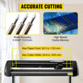 Miniatyrbild 4 av 11: 28 tum vinyl skärplotter, digital LCD-display, USB och COM-gränssnitt, högprecisionsdrift, stor skärbredd, justerbar hastighet/styrka,bred applikation