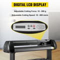 Miniatyrbild 2 av 11: 28 tum vinyl skärplotter, digital LCD-display, USB och COM-gränssnitt, högprecisionsdrift, stor skärbredd, justerbar hastighet/styrka,bred applikation