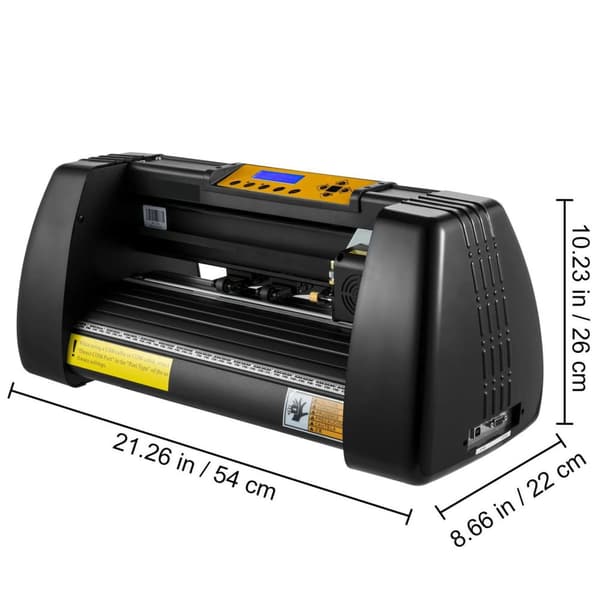 14 tum 10-500g 10-800mm/s vinyl skärplotter med COM och USB portar, digital kontroll, hög precision, justerbar skärkraft/hastighet, hög kompatibilitet