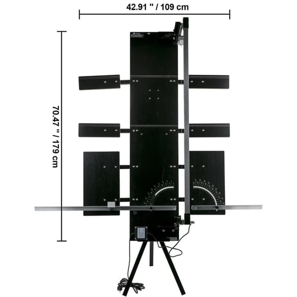200W 0-90° frigolit skärmaskin med stativ, horisontell och vertikal skärning, 42cm Max skärtjocklek, 127cm Max skärlängd , lasergraveringsteknik