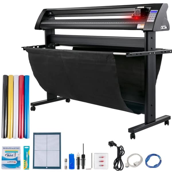 1350mm halvautomatisk vinylskärplotter med laserguideöga, högeffektiv LED-display, precisionsskärning, hög kompatibilitet