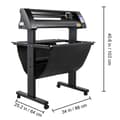 Miniatyrbild 8 av 8: 720mm halvautomatisk vinylskärplotter med laserguideöga, högeffektiv LED-display, precisionsskärning, hög kompatibilitet