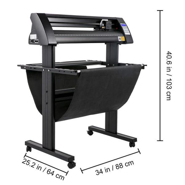 720mm halvautomatisk vinylskärplotter med laserguideöga, högeffektiv LED-display, precisionsskärning, hög kompatibilitet