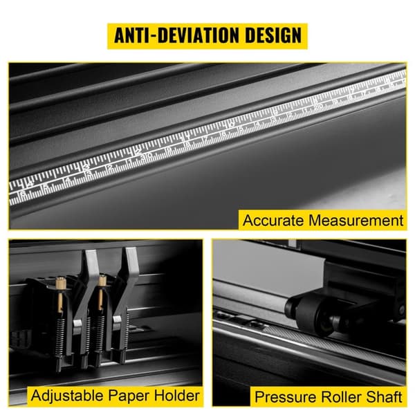 14 tums professionell vinylskärplotter, digital precisionskontroll, anti-avvikelsedesign, USB- och SERIAL-portar, hög kompatibilitet