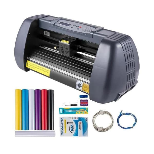 14 tums professionell vinylskärplotter, digital precisionskontroll, anti-avvikelsedesign, USB- och SERIAL-portar, hög kompatibilitet