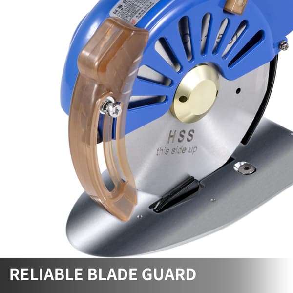 100mm professionell elektrisk roterande tygskärmaskin med bryneanordning och bladskydd, humaniserad design, bred applikation