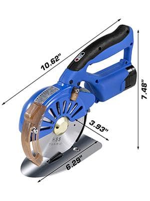 100mm professionell elektrisk roterande tygskärmaskin med bryneanordning och bladskydd, humaniserad design, bred applikation