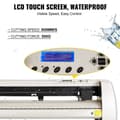 Miniatyrbild 6 av 9: 28 tums vinylskärplotter med stativ, hög effektivitet, exakt skärning, hög kompatibilitet, digital kontrollpanel
