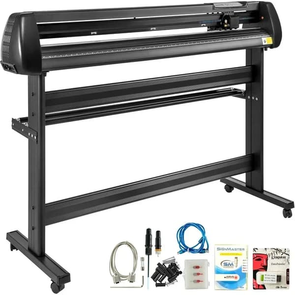 28-tums golvstående professionell vinylskärplotter med USB- och COM-gränssnitt, digital LCD-display, stor skärbredd, hög precision