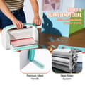 Miniatyrbild 6 av 7: 9 tum öppning portabel manuell stansning präglingsmaskin med komplett startkit, större drivkraft och präglingstryck, hopfällbar design