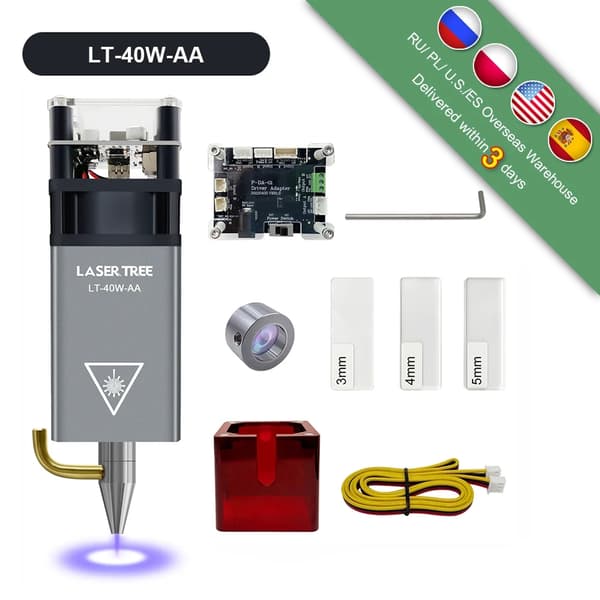 5W/10W Lasermodule för Skärning och Gravering, Hög Precision, Mångsidig Kompatibilitet,LT-40W-F23-KITLT-40W-F23-KIT