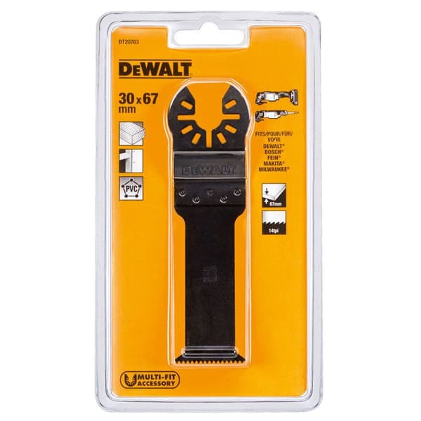 DEWALT 30X67MM BIM-blad för multiskärare - DT20703 - Trä, gipsskivor, PVC