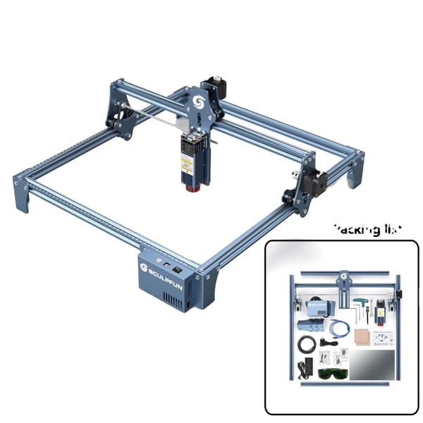SCULPFUN S9 Lasergravyrmaskin, 90W Effekt, 0,01 mm Noggrannhet,EU, S9 950x410mm S9 410x420mm
