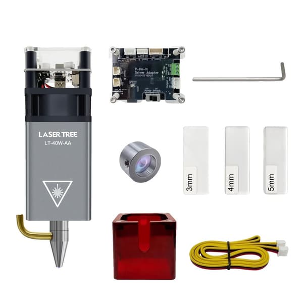 Lasermodul til gravering og skæring, 5W optisk effekt, høj hastighedspræstation,LT-40W-AA = LT-40W-AA