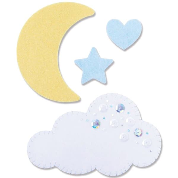 Kutter - skärplatta - Sizzix-klinga - 665963 - Bigz L Moon skärform - Cloud av Olivia Rose | | Kapitel 3 2022