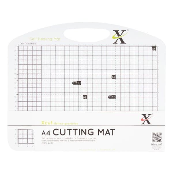 Kutter - skärplatta - Xcut blad - XC268431 - A4 självläkande Duo skärmatta - Svart - Vit