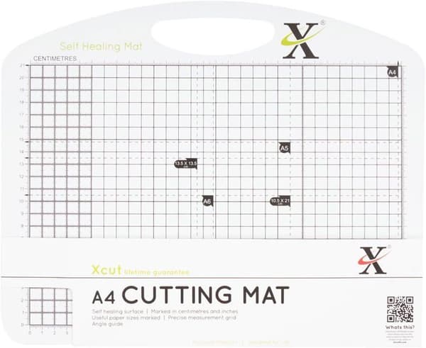 Kutter - skärplatta - Xcut blad - XC268431 - A4 självläkande Duo skärmatta - Svart - Vit
