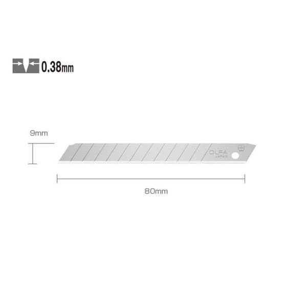 Etui med OLFA-blad - ASB-10 - 9mm - Avskärningsblad